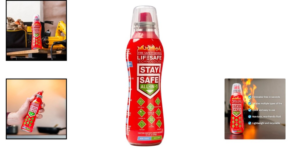 All-in-1 Portable Fire Spray - Safe for Electrical Fires, Eco-Friendly Solution