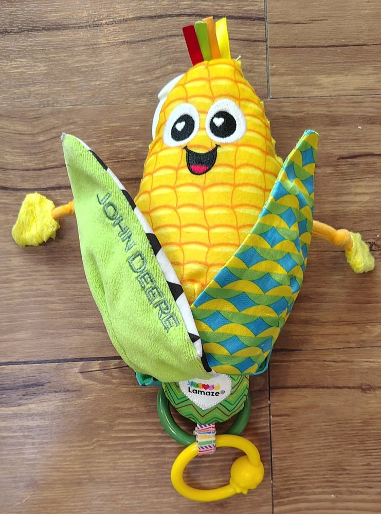 Lamaze John Deere Clip & Go - Corn E. Cobb™ Baby Toy
