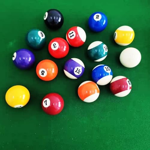 Replacement Billiards Ball, 2-1/4" Regulation Size, Object Balls with Cue 14