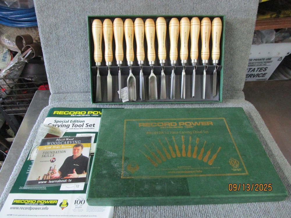 Record Power 12pc Carving Chisel Set RPCV12A