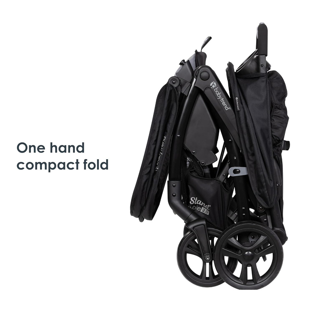 Sit N' Stand® Double 2.0 Stroller, Dash Black