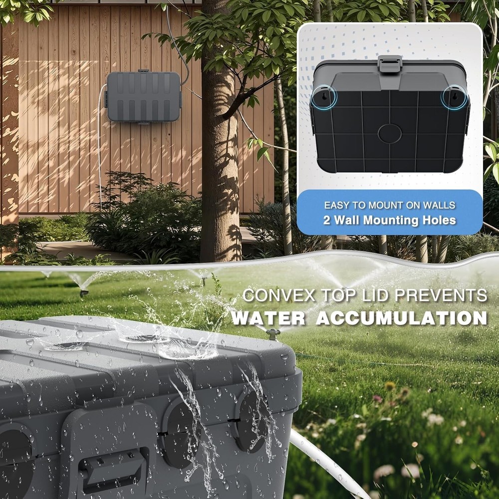 Waterproof Outdoor Storage Box - Large Capacity Weatherproof Solution
