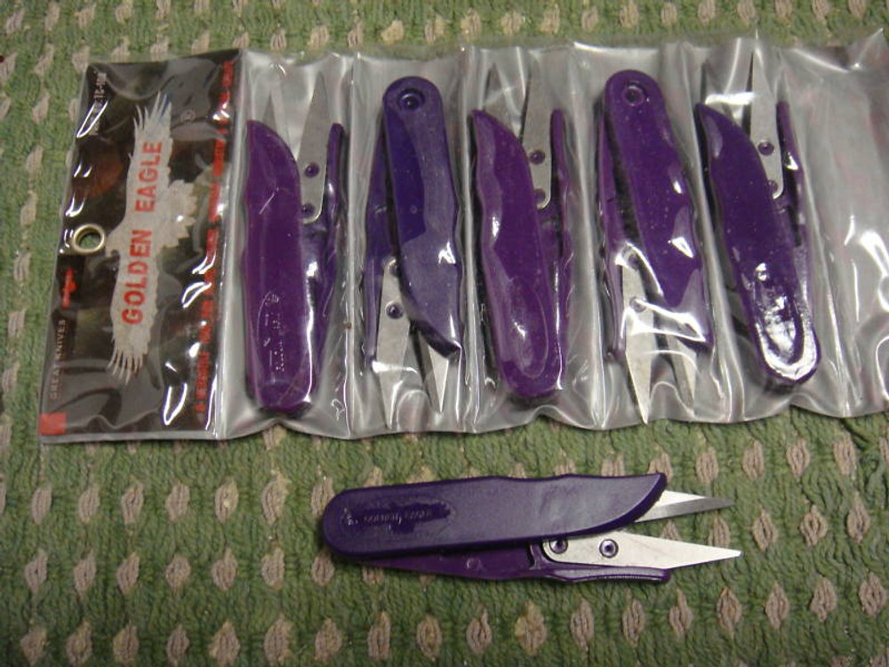 6  THREAD NIPPERS SCISSORS MACHINE EMBROIDERY Golden