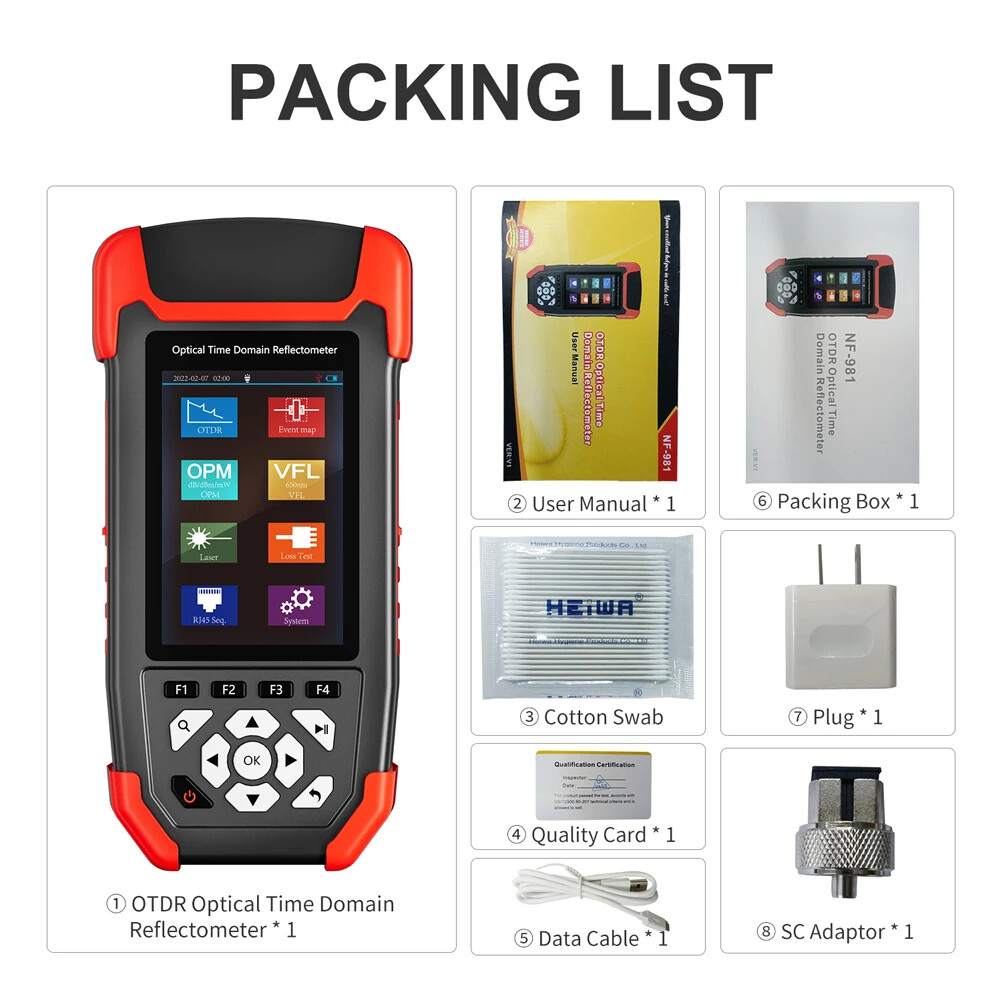 Fiber Optic Tester Tool Optical Power Meter Optical Fiber Light Source FC SC