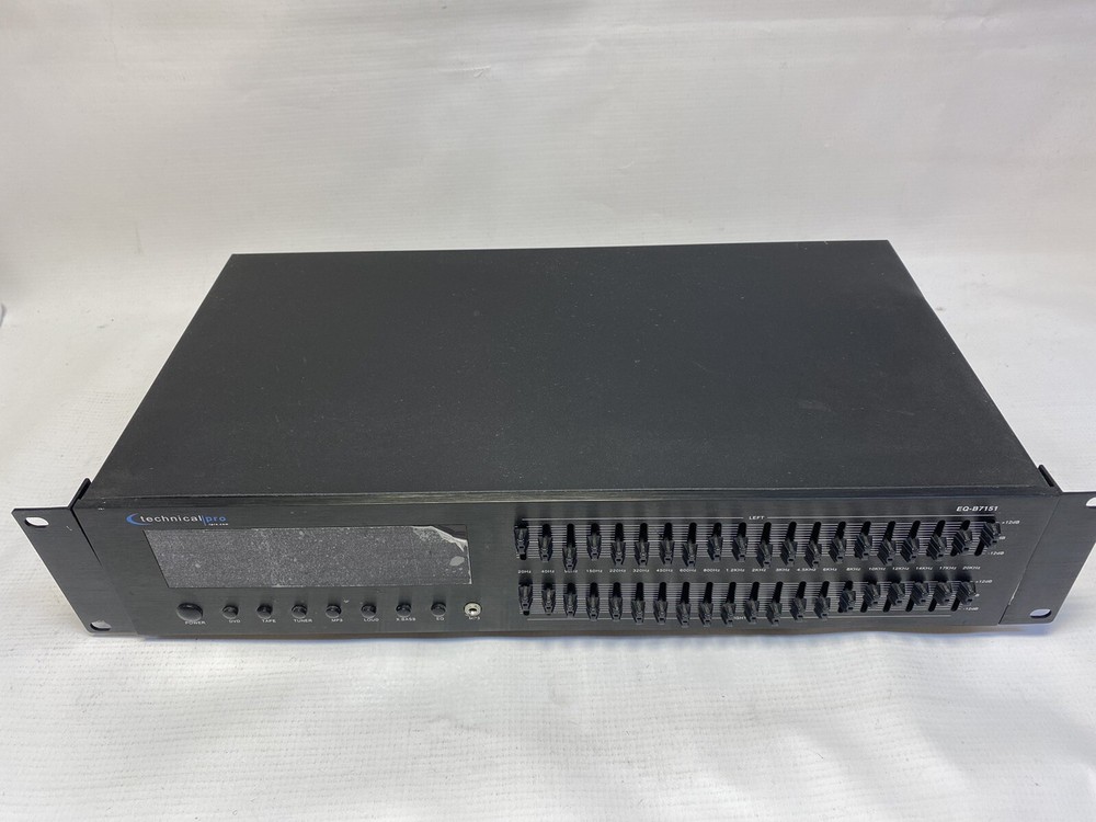 Technical Pro EQ7153 Dual 21-Band Equalizer with Digital Display