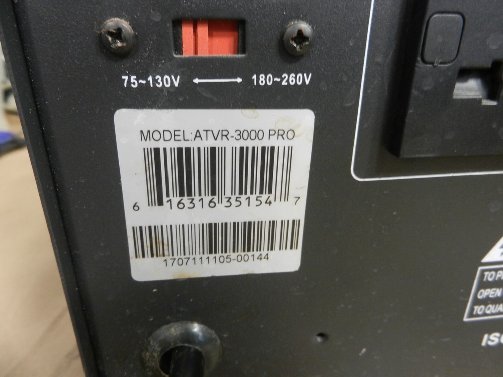 RegVolt ATVR-3000 Pro Automatic Voltage Regulator Converter 110V/220V ATVR3000