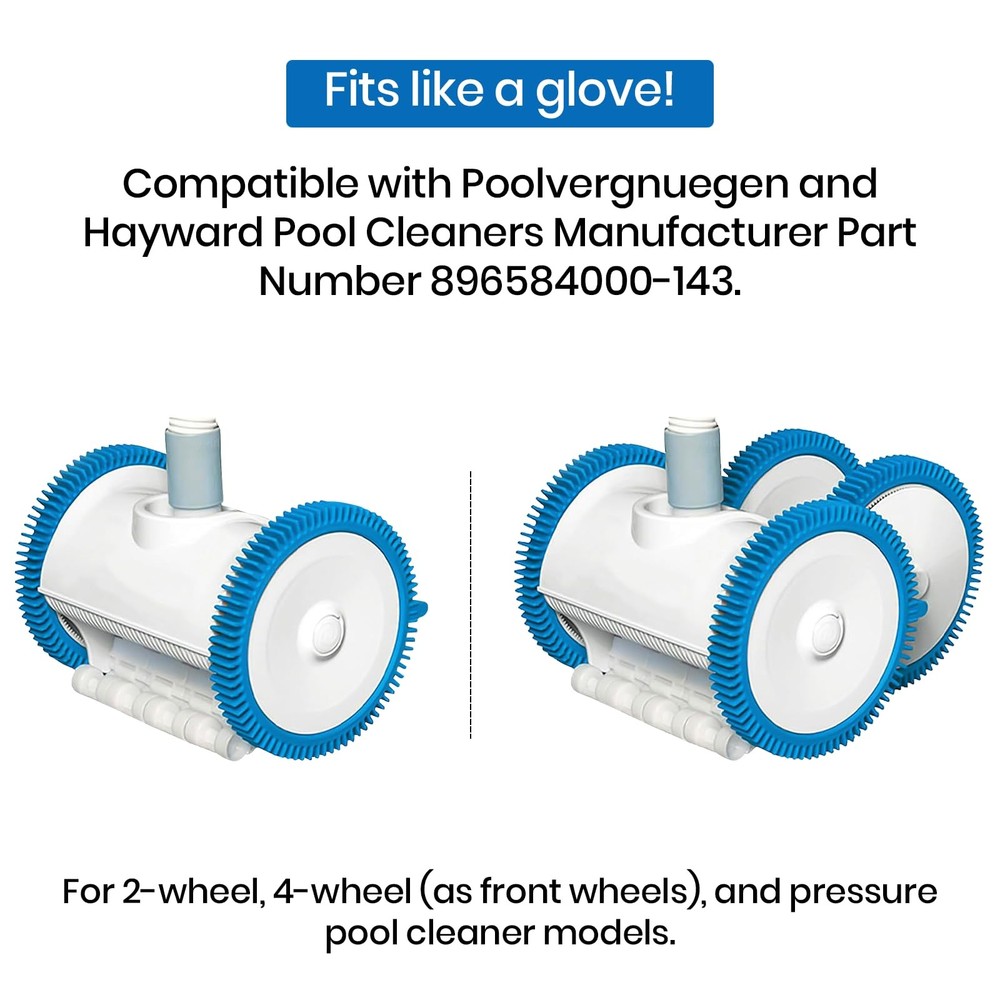 Replacement Tires with Super Hump compatible for Pool Cleaner 2 Pcs