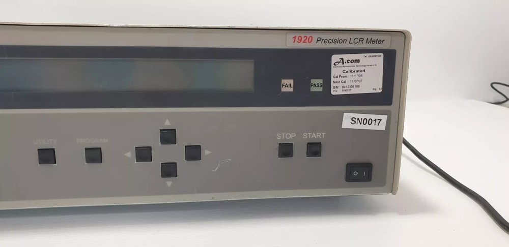 QuadTech IET 1920 Precision LCR Meter Tested basic functionality 20 Hz to 1 MHz