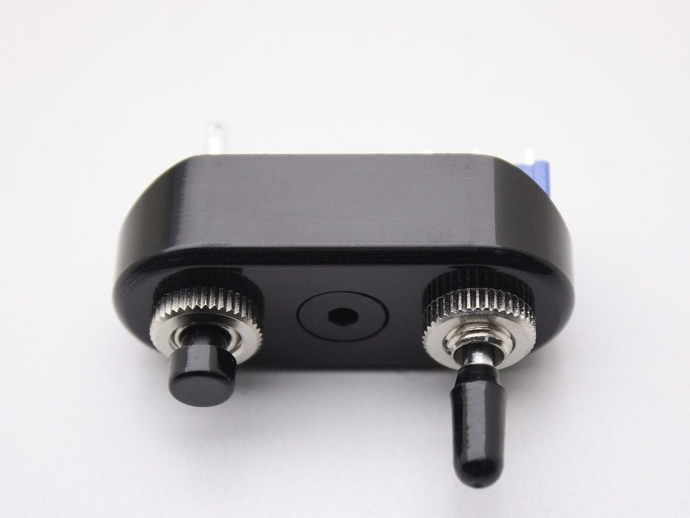Switch Block 1" Mini Black Push & Toggle POSH, Custom Cafe Racer Bobber Chopper