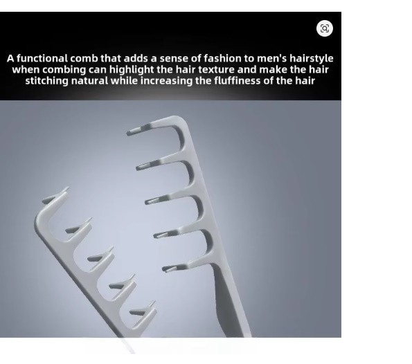 Wide-Tooth Hair Comb Volumizing Curling Styling Tool