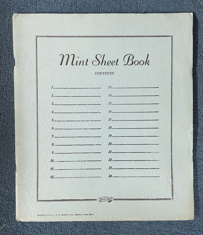 Honor-Bilt Mint Sheet File. 24 Glassine sleeves. Gently used
