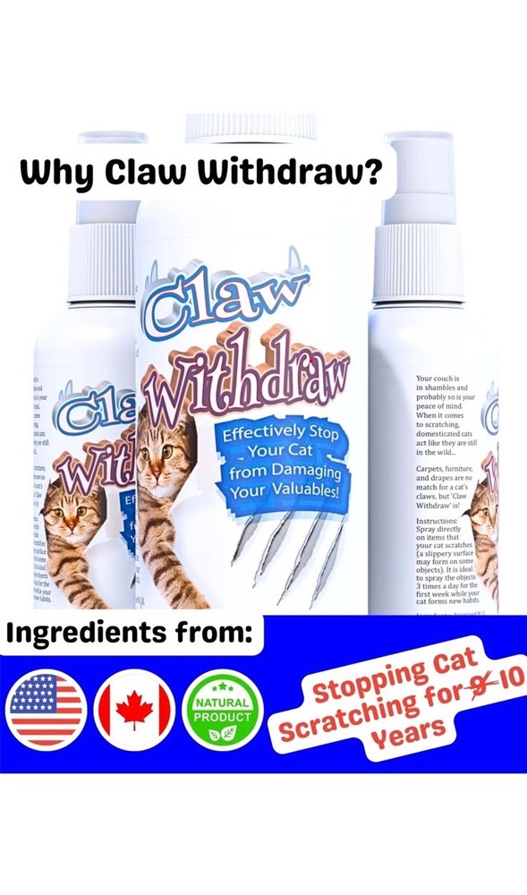 Claw Withdraw Cat Scratch Deterrent Spray