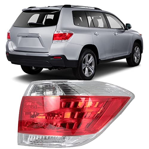 Passenger Side Outer Tail Light Assembly Replacement for Highlander 2011 Right