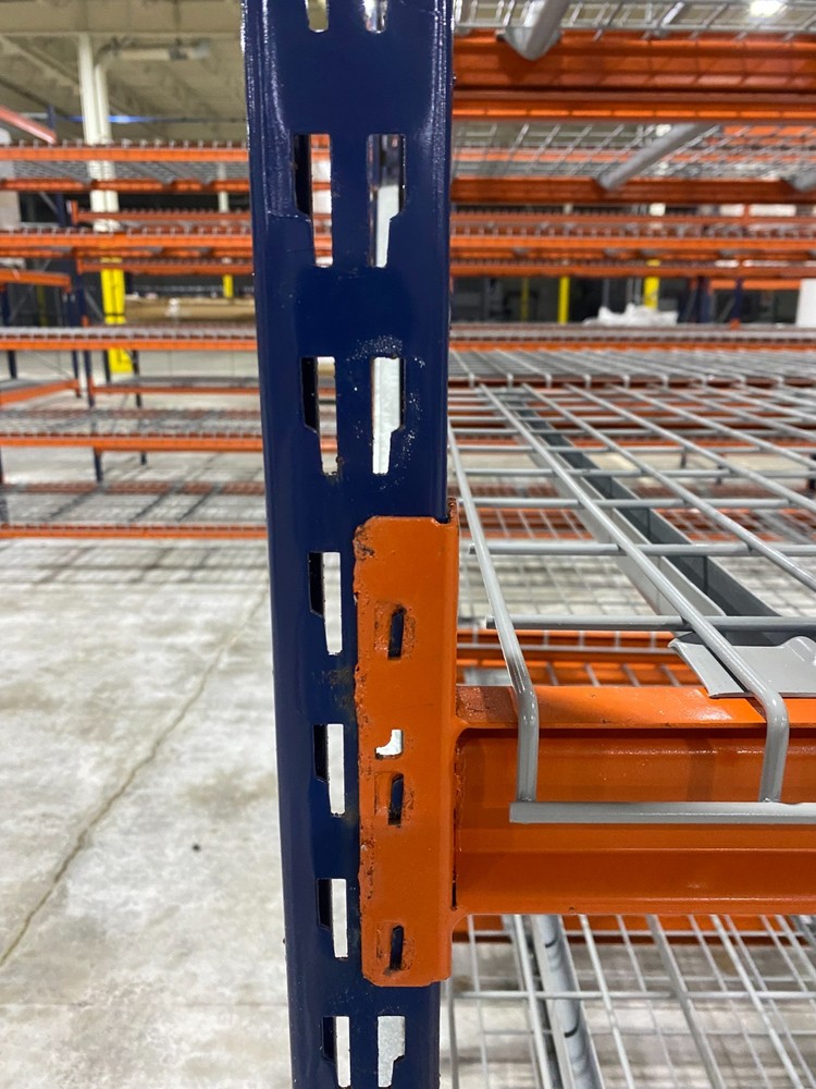 96" x 2.5" Wide Span pallet racking Beams