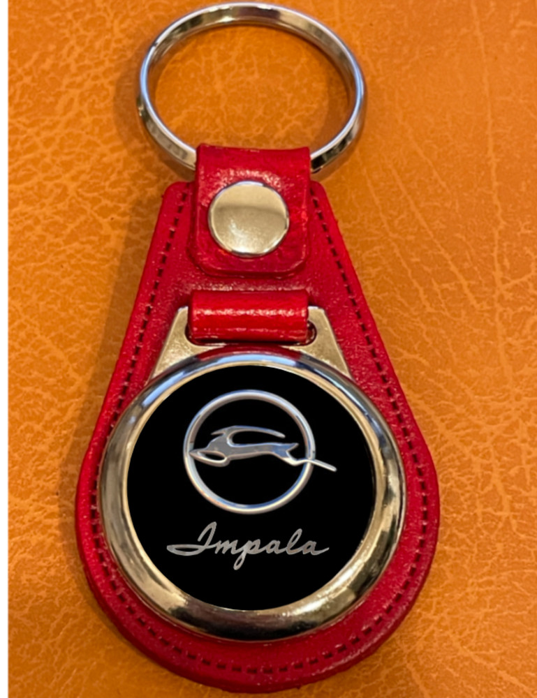 RED LEATHER IMPALA KEYCHAIN