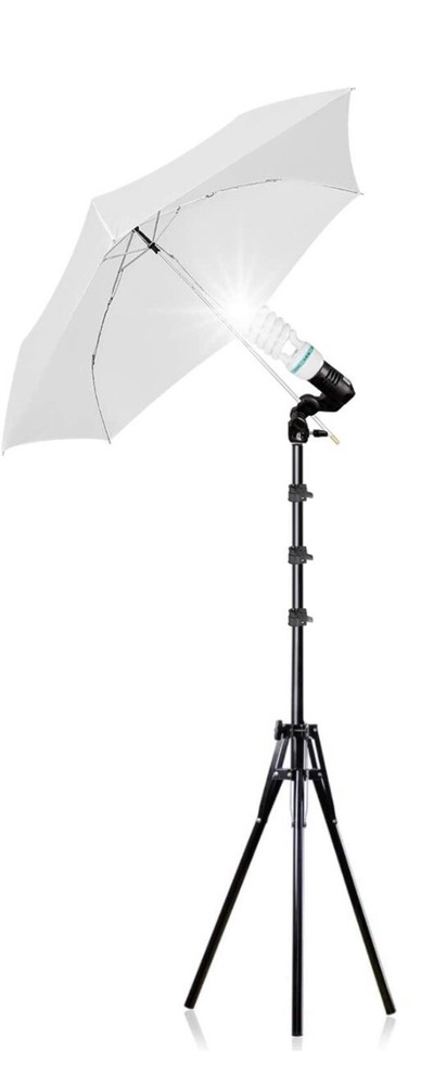 33" Photography Umbrellas - Studio Flash - White Soft Translucent w Tripods