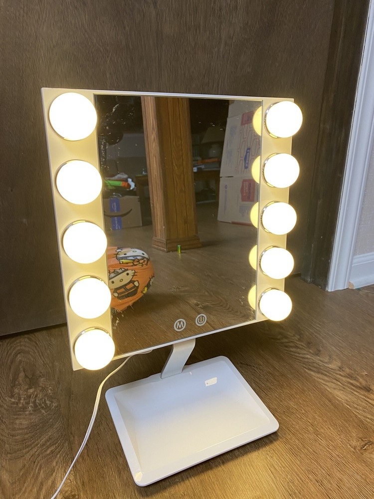 Conair BEHW18 LED Lighted Large Vanity Makeup Mirror, White