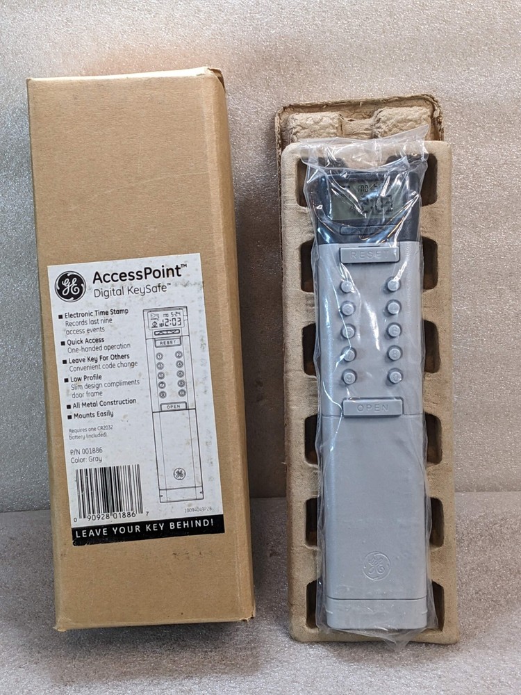 🔥NEW G.E. Access Point Digital Keysafe Key Safe w/ Electronic Time Stamp Bundle