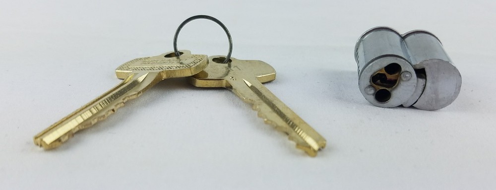 Lock Core Cylinder, 6 Pin with 2 Keys- No Control Key