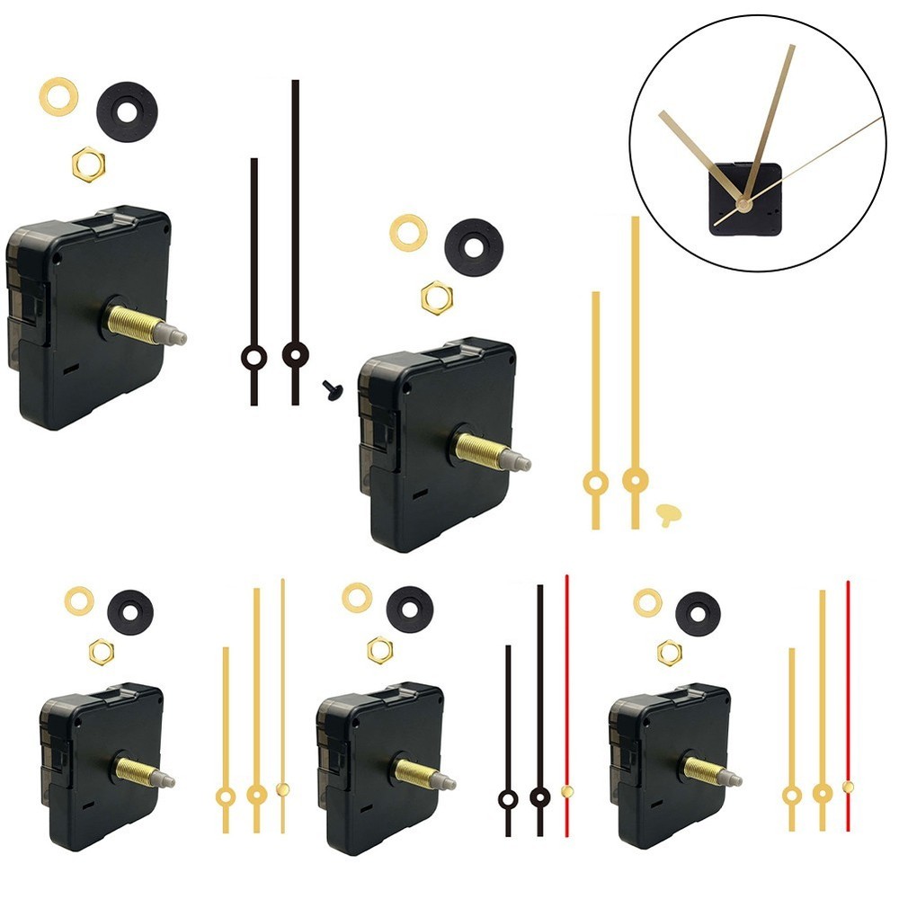 Long Thread Silent Clock Movement Kit for Quiet and Accurate Timekeeping