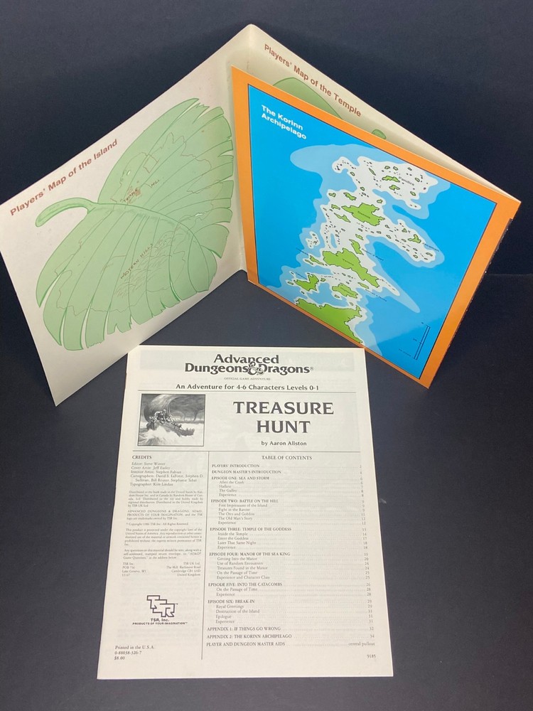 AD&D - Treasure Hunt - Module N4 - TSR 9185 - 1986 - VF!