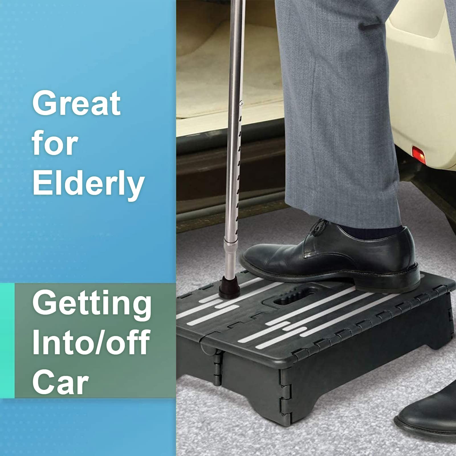 5-Inch Folding Step Stool - Portable for Car, Kitchen, Bathroom Use