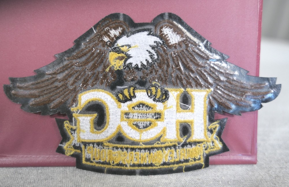 NEW Harley Davidson Owners Group HOG Bronze Eagle Iron-on Sew-on Jacket Patch 5"