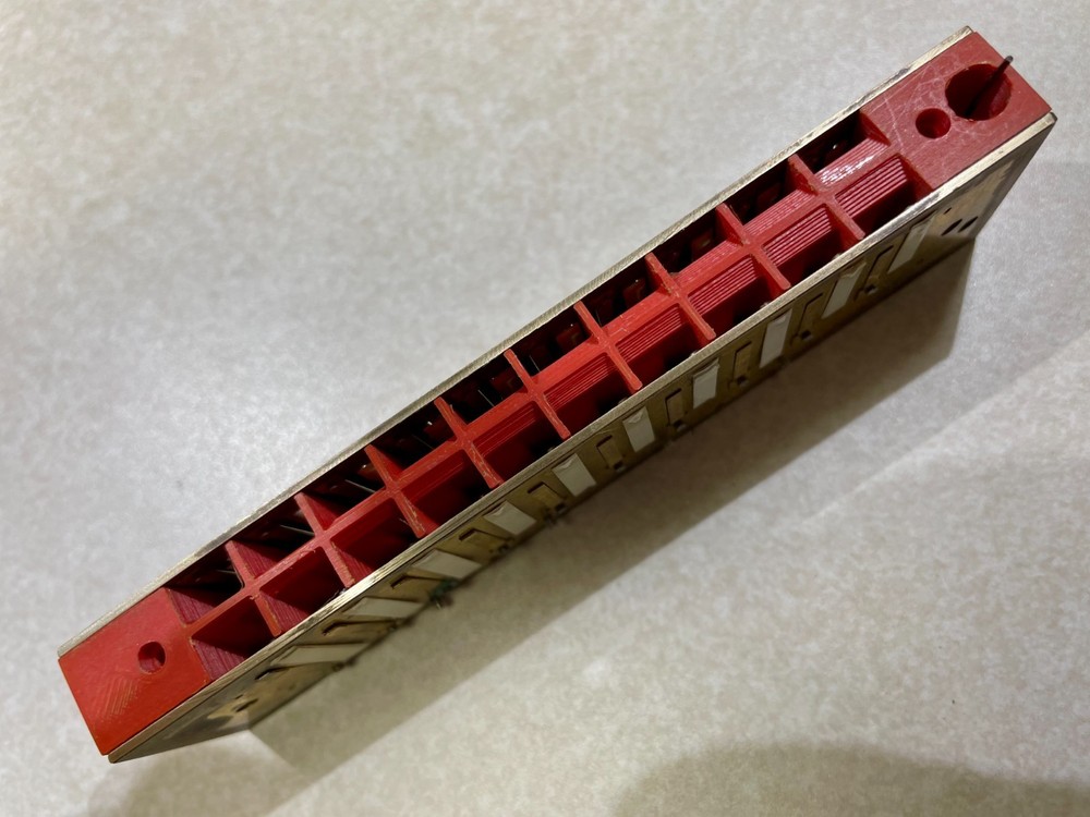 Harmonica Hohner 260, key of G. cleaned & customized