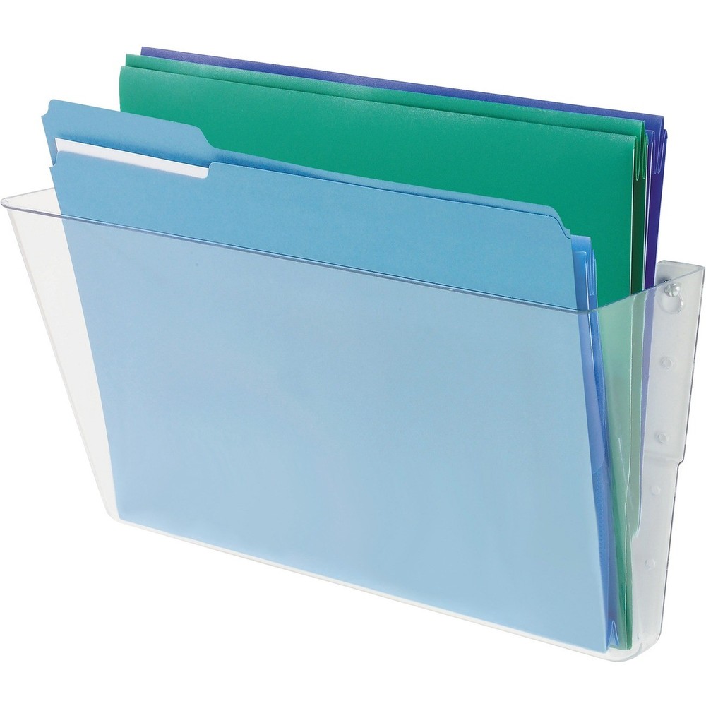 Deflecto DEF73201 Stackable Wall Pocket Clear 7x13x4 in