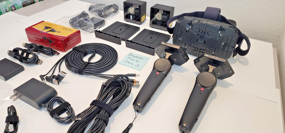 RARE VALVE HTC Vive 🔥PROTOTYPE PRE🔥 Developer VR Headset Complete Set Full Kit