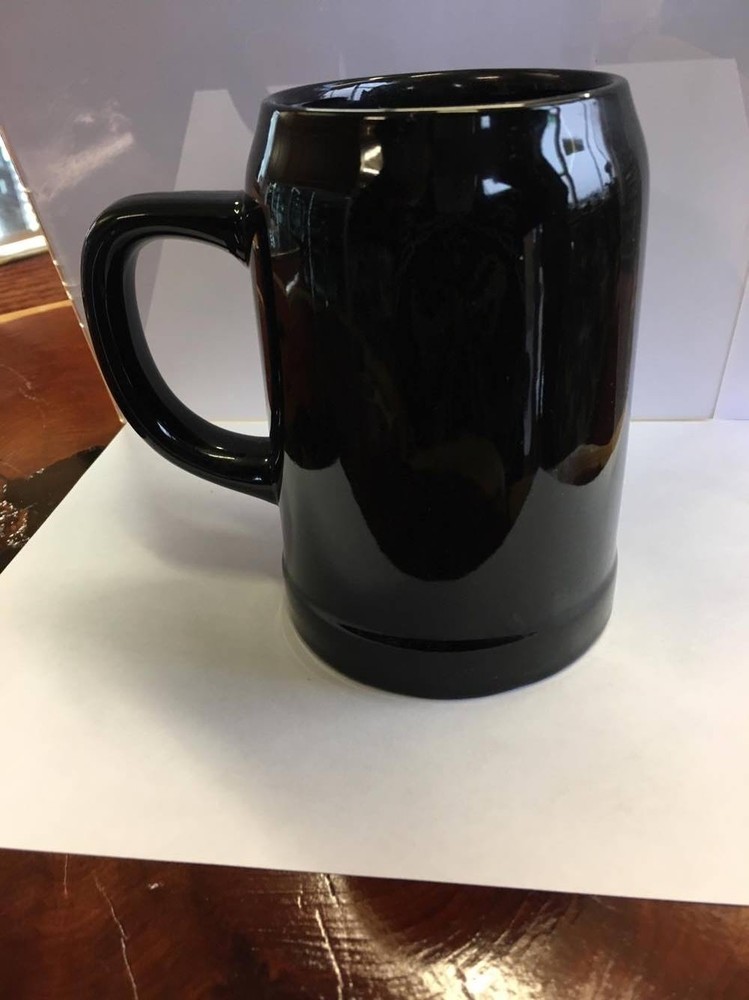US Navy Black Ceramic Beer Stein