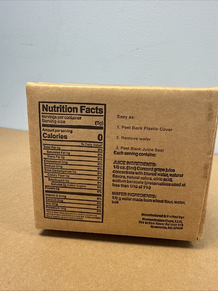 communion cups prefilled