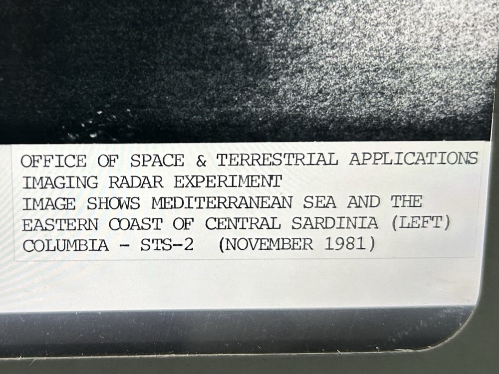1981 NASA Rockwell Shuttle Columbia Mediterranean Presentation Transparency-2155