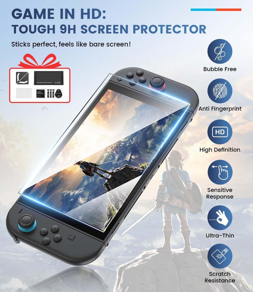 Switch 2 Accessories Bundle for Nintendo 2 2 Kit, Multi-Color