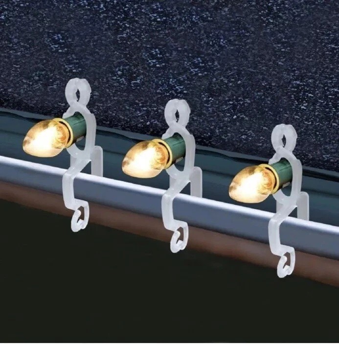 Titan Pro 200 Count Commercial Grade Gutter Clips, Shingle Clips, Light Clips
