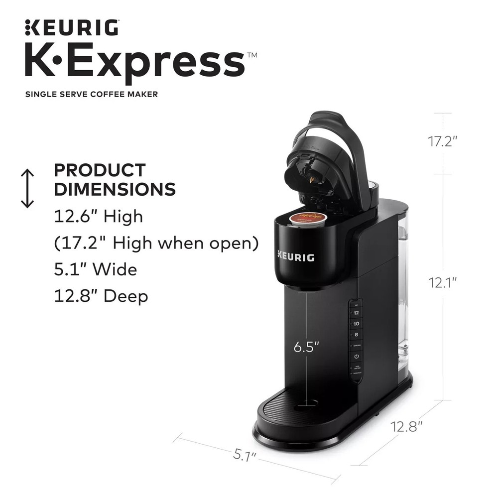 New Keurig® K-Express 4-Cups Single Serve Coffee Maker, Black