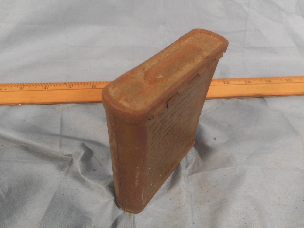 Original WWII Era U.S. Military M5 Protective Ointment Kit Container - empty
