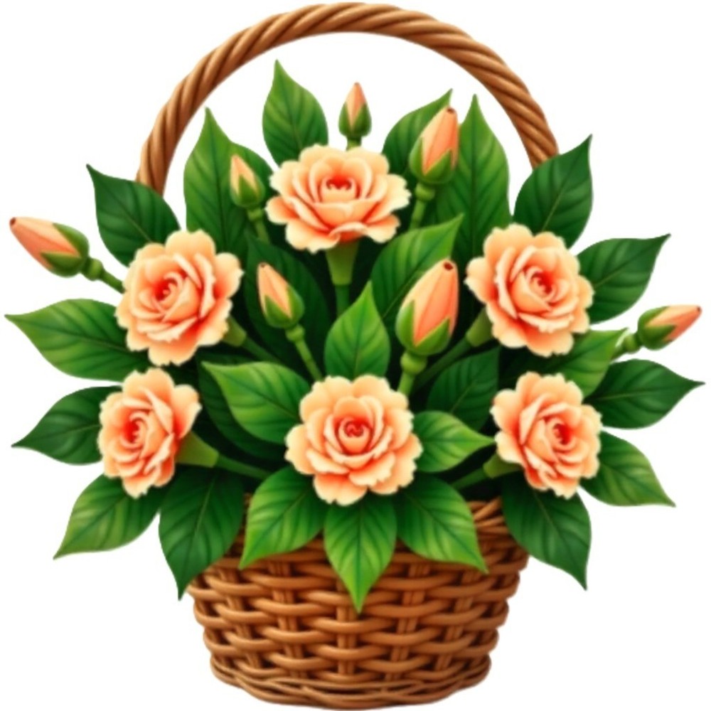 30 Custom Carnation Wicker Basket Personalized Address Labels