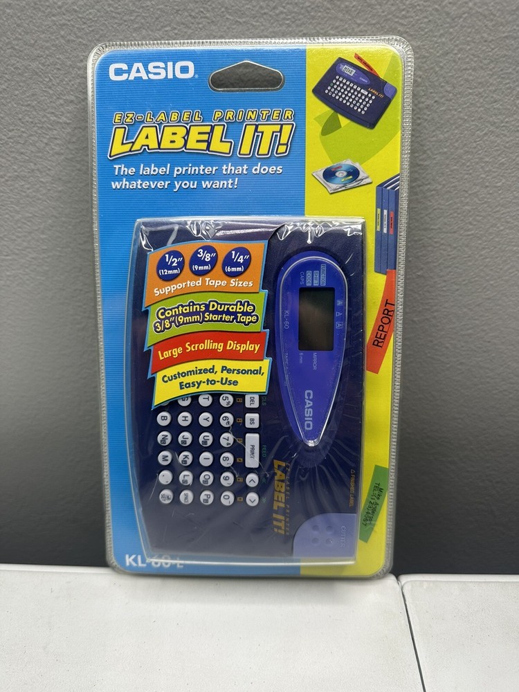 Casio KL-60L Label Maker Thermal Printer New In Box Sealed