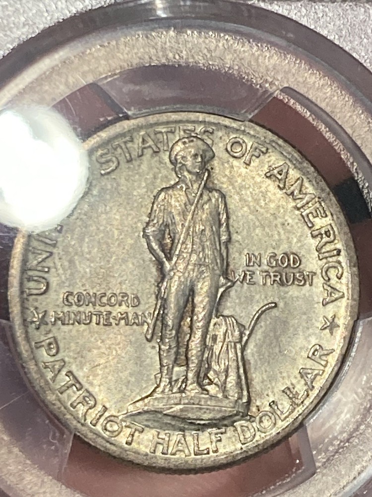1925 Lexington-Concord Commemorative Half Dollar 50C PCGS MS63
