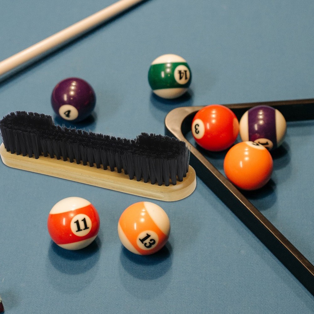 Pool Table Brush Wooden Nylon Billiard Table Cleaning Tool For Pool Tables