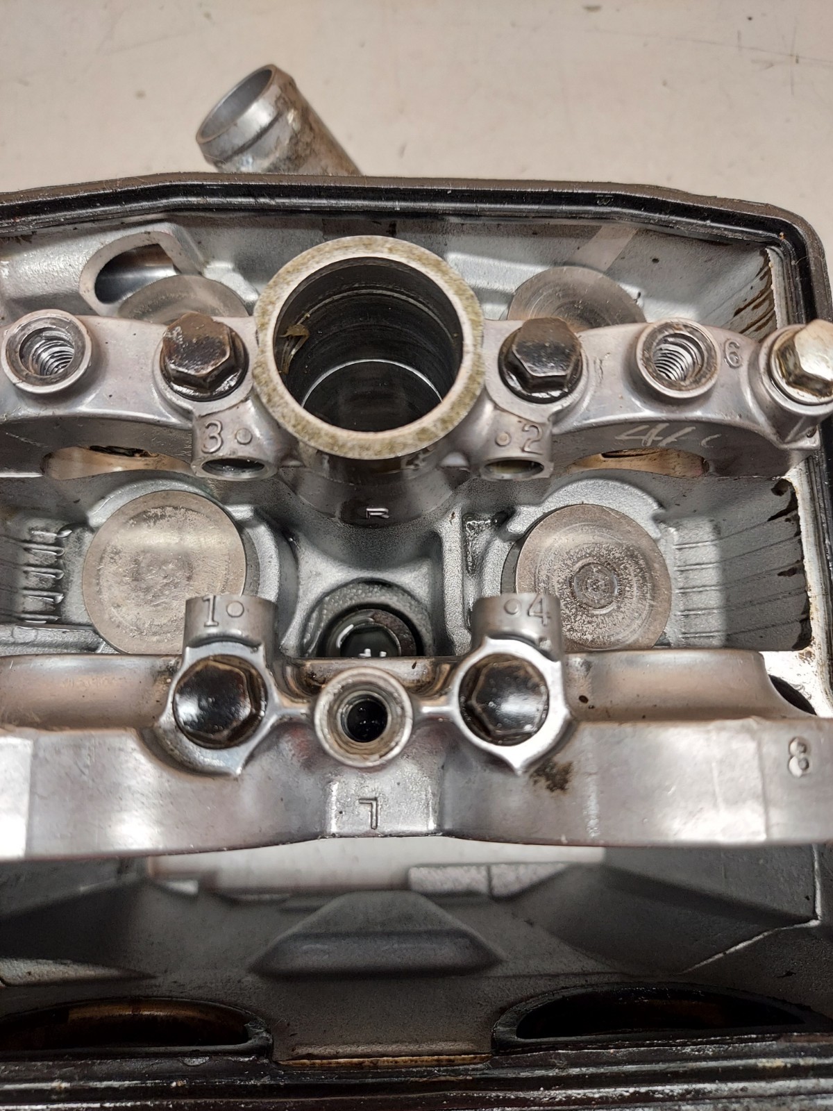 08-14 Kawasaki kfx450 Cylinder Head W/ Valves **READ FULL DESCRIPTION**