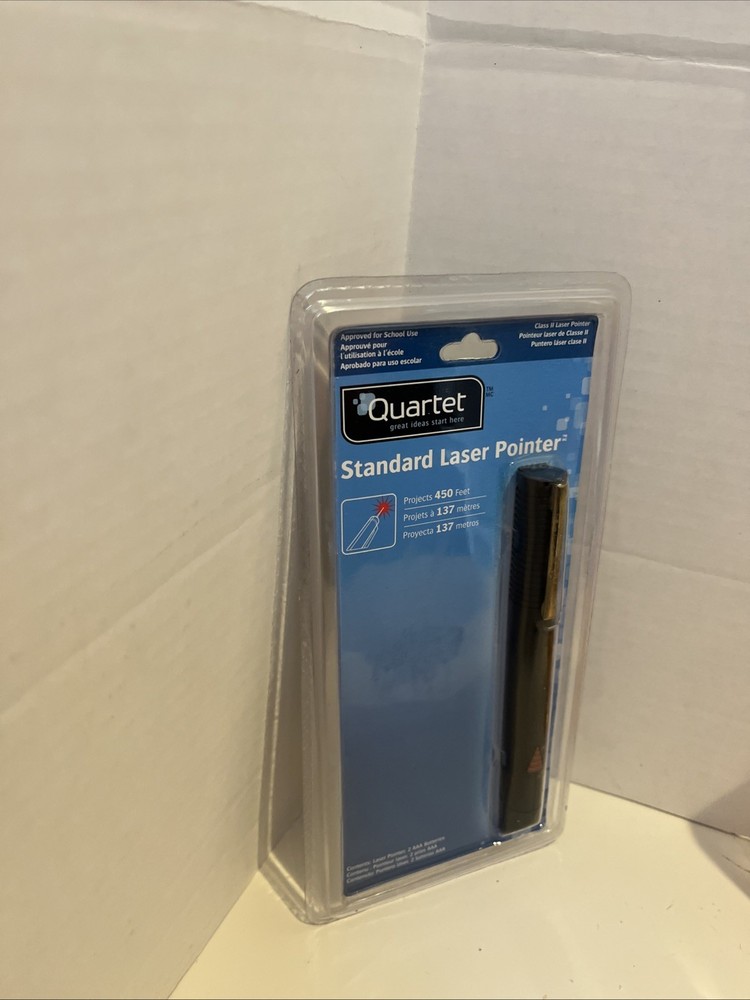 Quartet Standard Laser Pointer, Class 2, MP-1202Q, Projects 450 feet, School Use