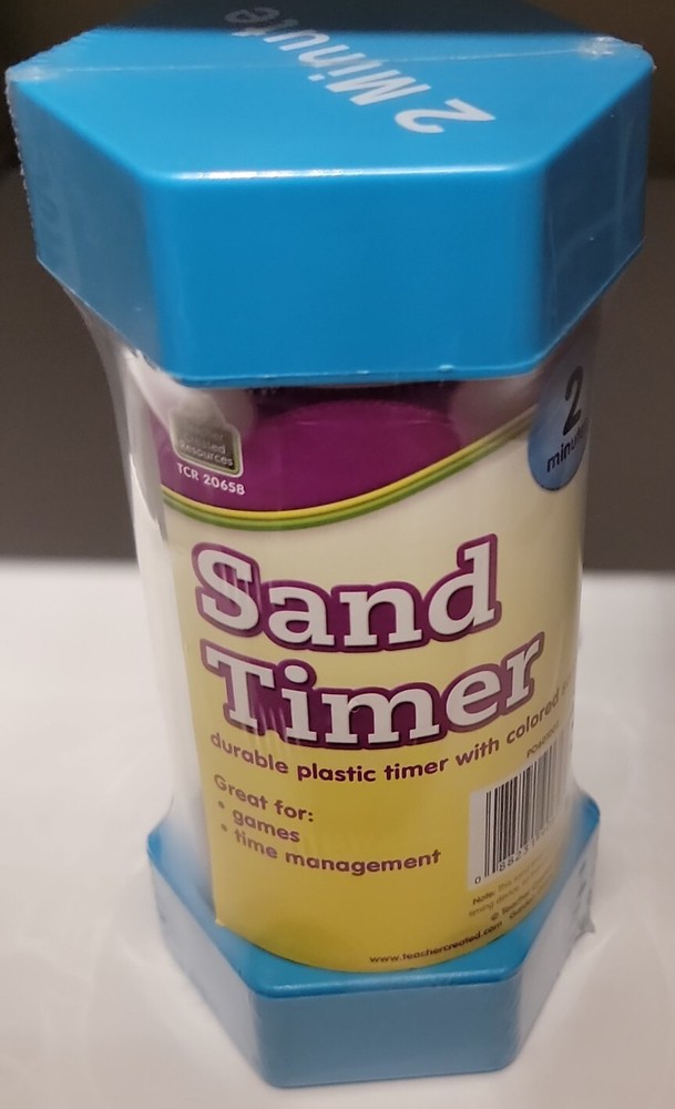 SAND TIMER LARGE 2 MINUTE For Games, Actiivities, Cleaning, Brushing and more