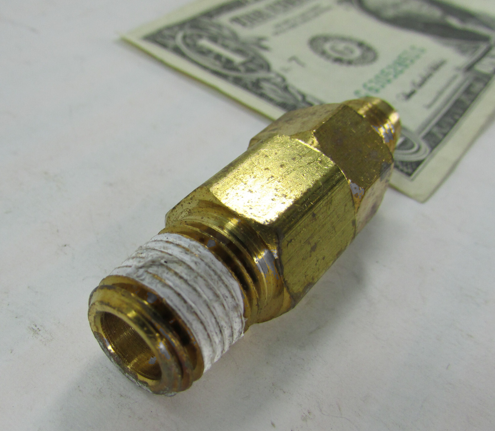 NOS Taprite Check Valve Regulator Outlet Fittings, 1/4" Flare x 1/4" NPT 5436A