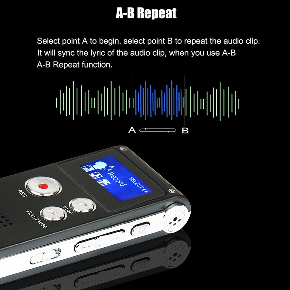 32GB Grabadora Espia De Voz Audio Digital Microfono Grabacion Grabador De Audio