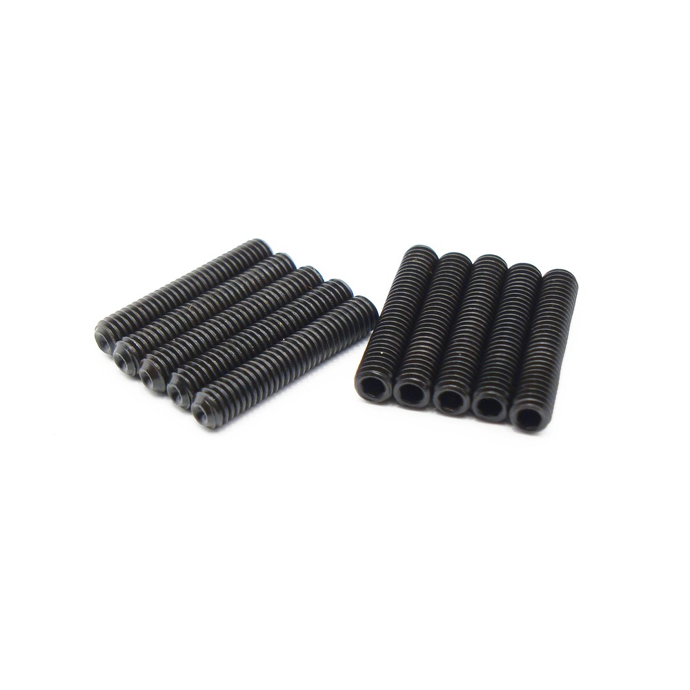 M3 x 16mm, Socket Set Screws Cup Point, 45H Steel, Black Oxide