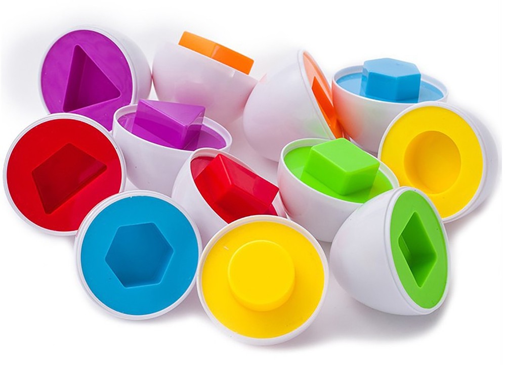 Board No More! Educational Matching Shape and Color Eggs Game