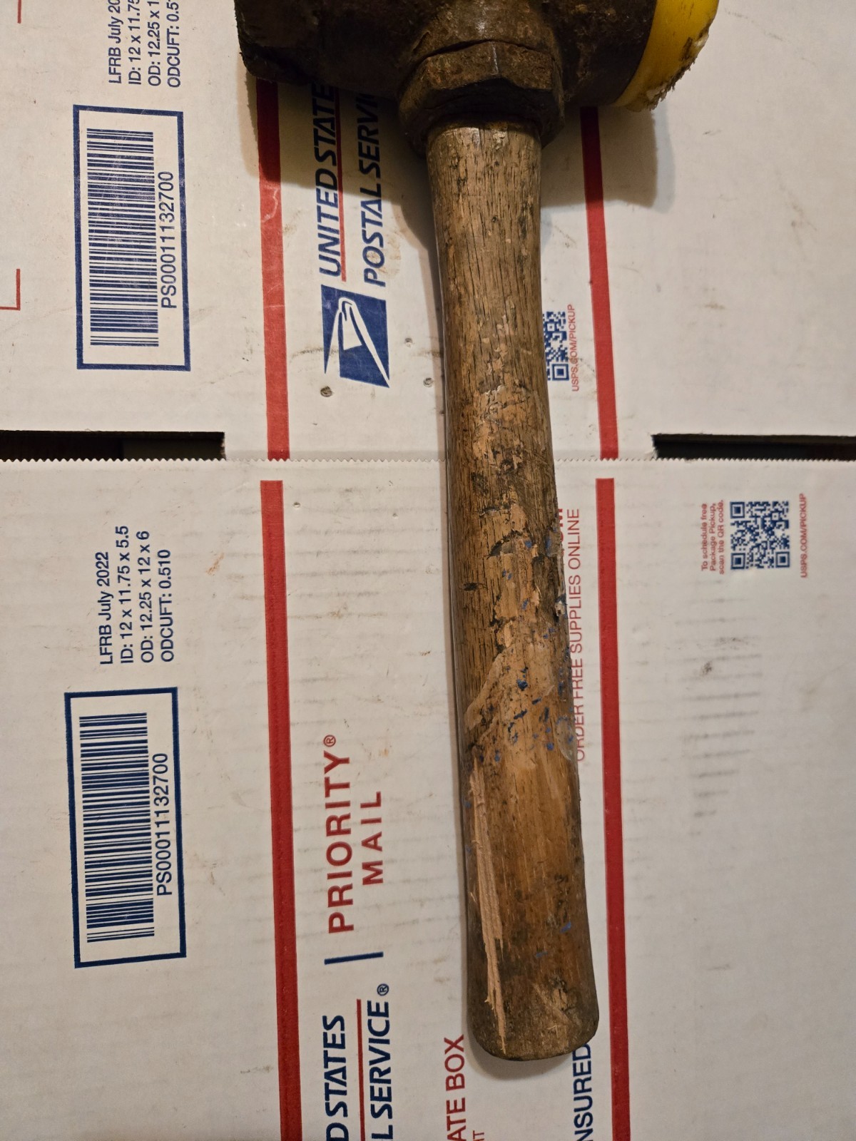 Garland No. 4 Split Head Rawhide Mallet Hammer