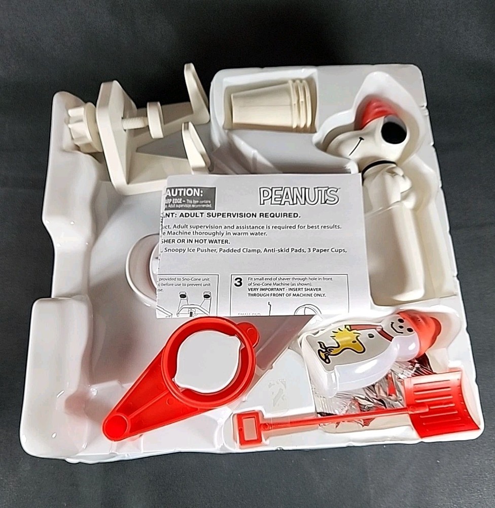 Snoopy Sno-Cone Machine Open Box, Never Been Used.